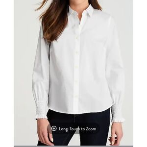 J. Jill White Button-Down Shirt for Women